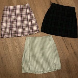 brandy melville cara skirt bundle!
